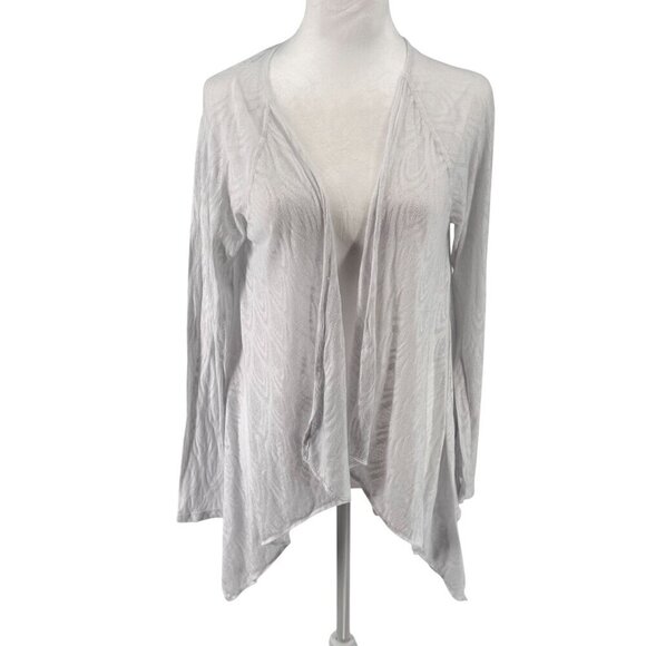 Prana Lightweight Open Front White Cardigan Wrap GUC Yoga Outdoor Sz S - Picture 1 of 7